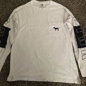 White long sleeve PINK Victoria’s Secret